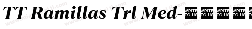 TT Ramillas Trl Med字体转换